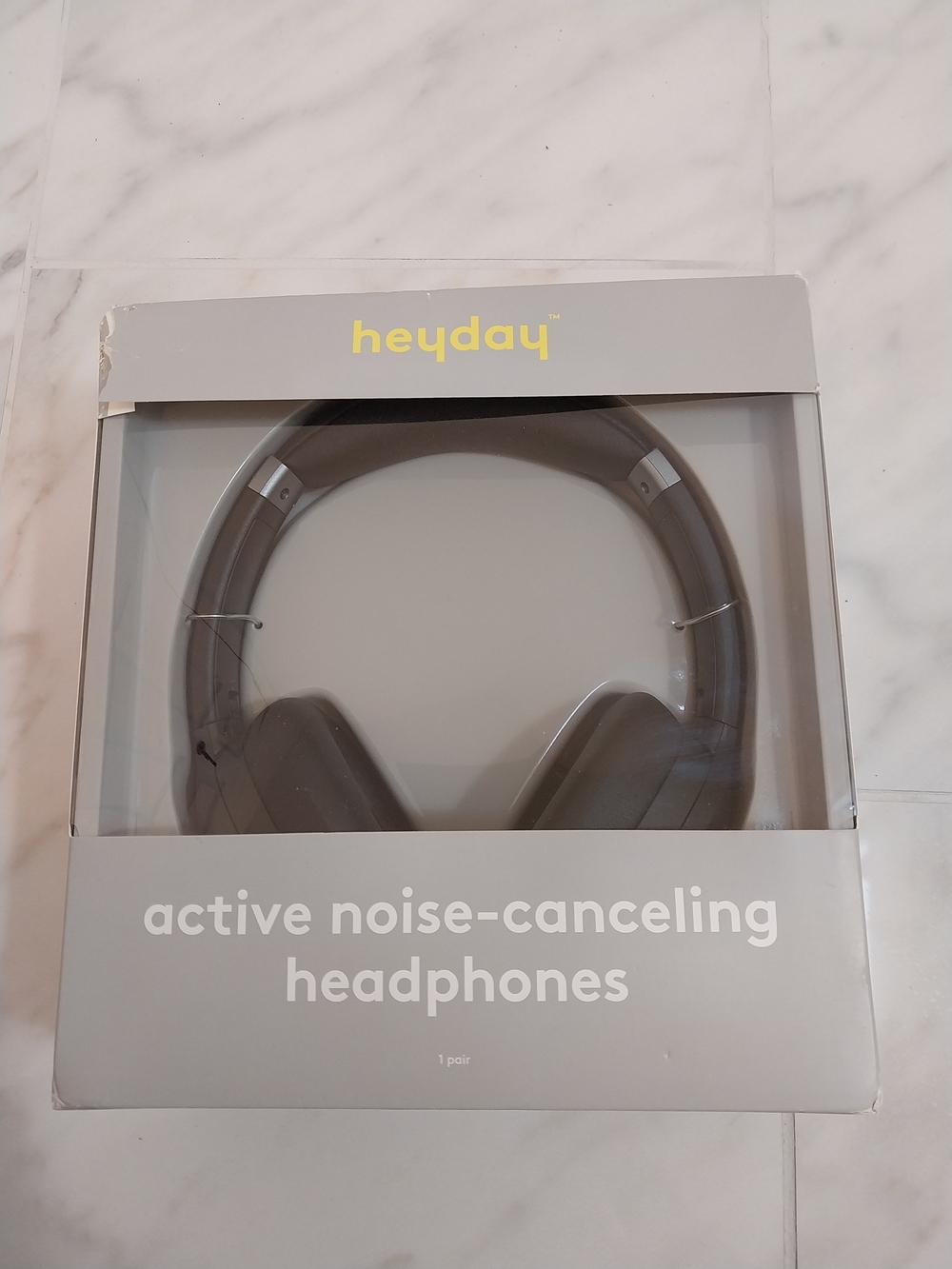 heyday Active Noise-Canceling Over-Ear Headphones — Gray